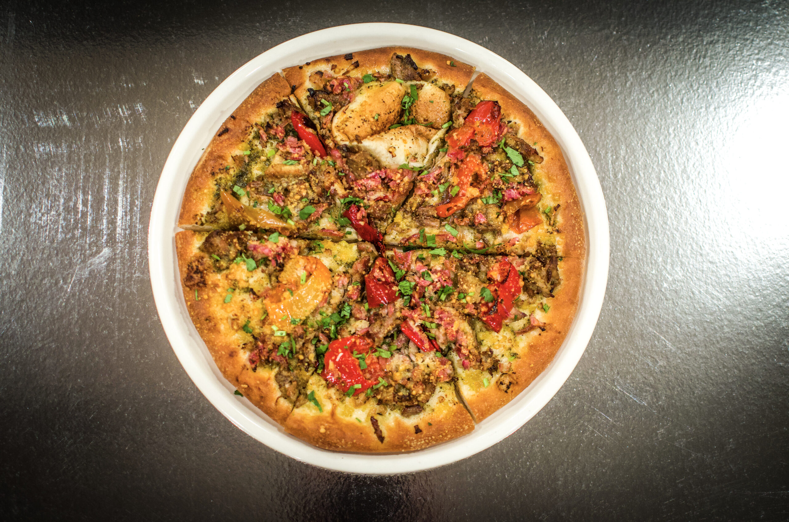 pork carnitas pizza - full Mushroom Lasagna