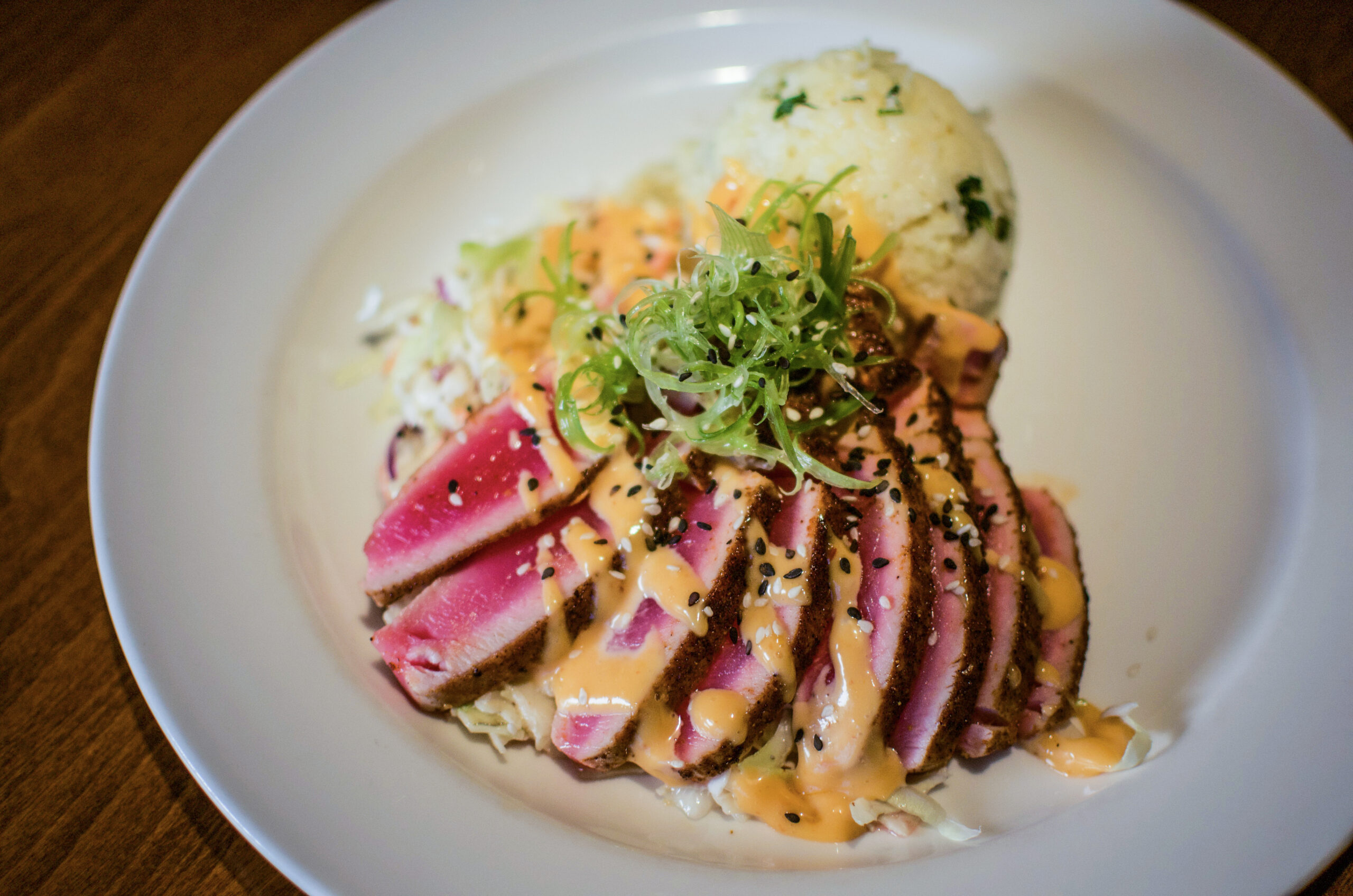 sesame ahi Irish Pub Burger